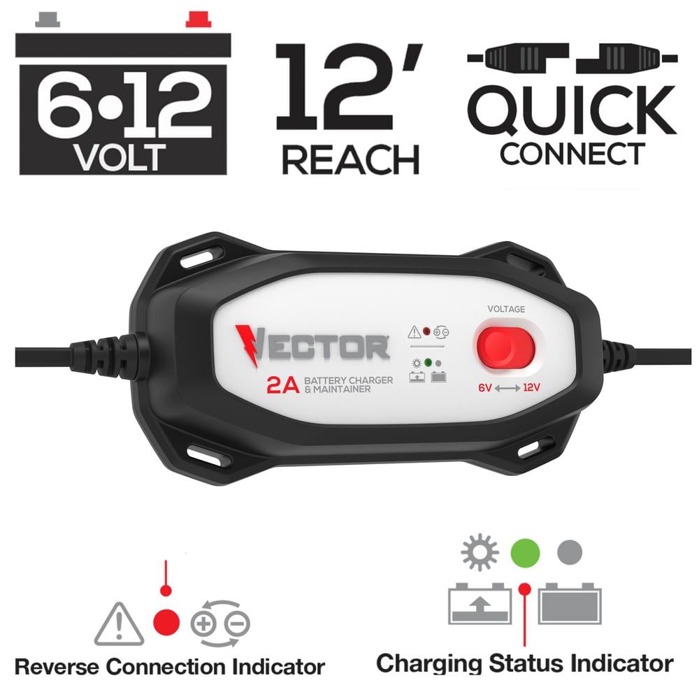 2 Amp Battery Charger/Maintainer - Hercitys