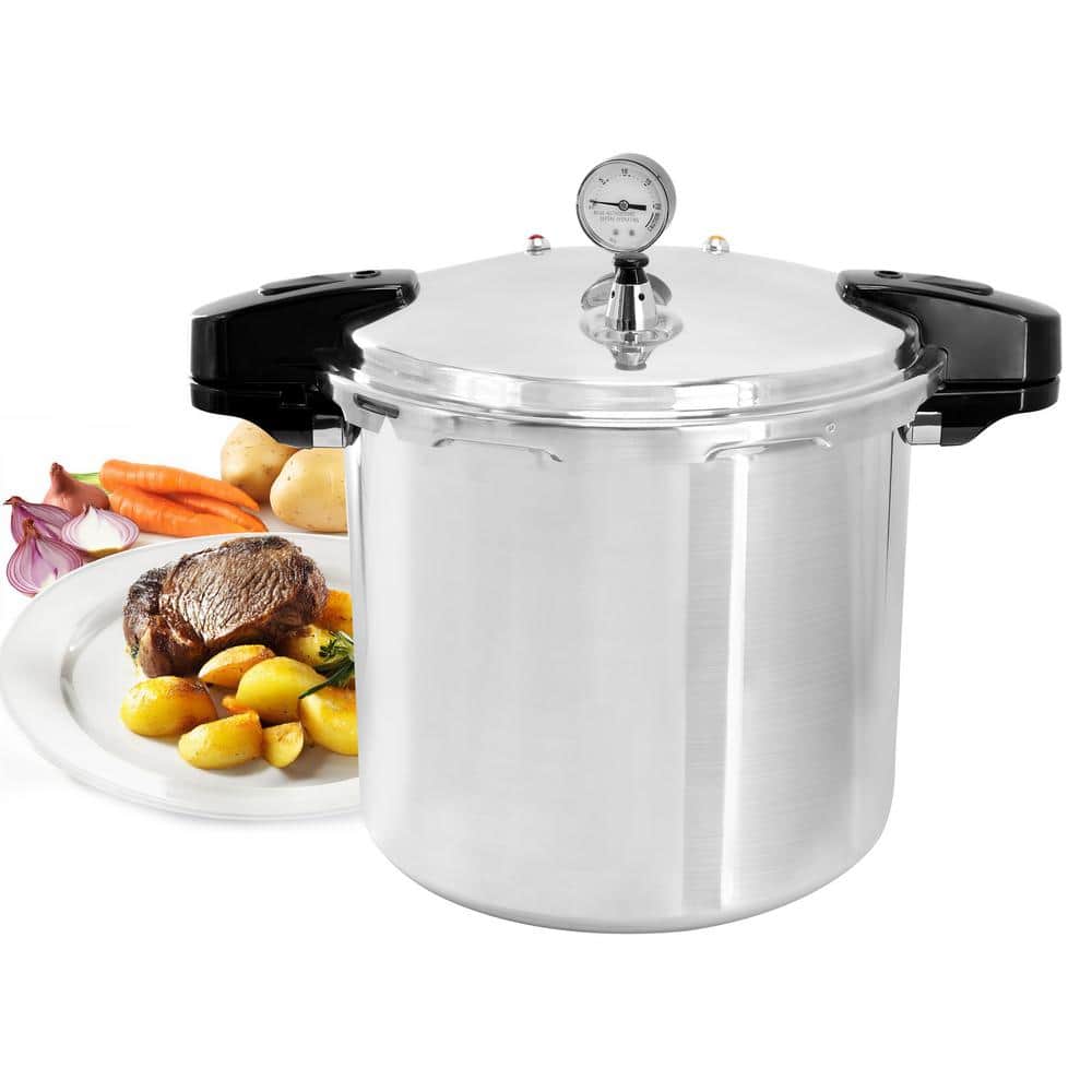 24 Qt. Aluminum Stove-Top Pressure Cooker - Hercitys