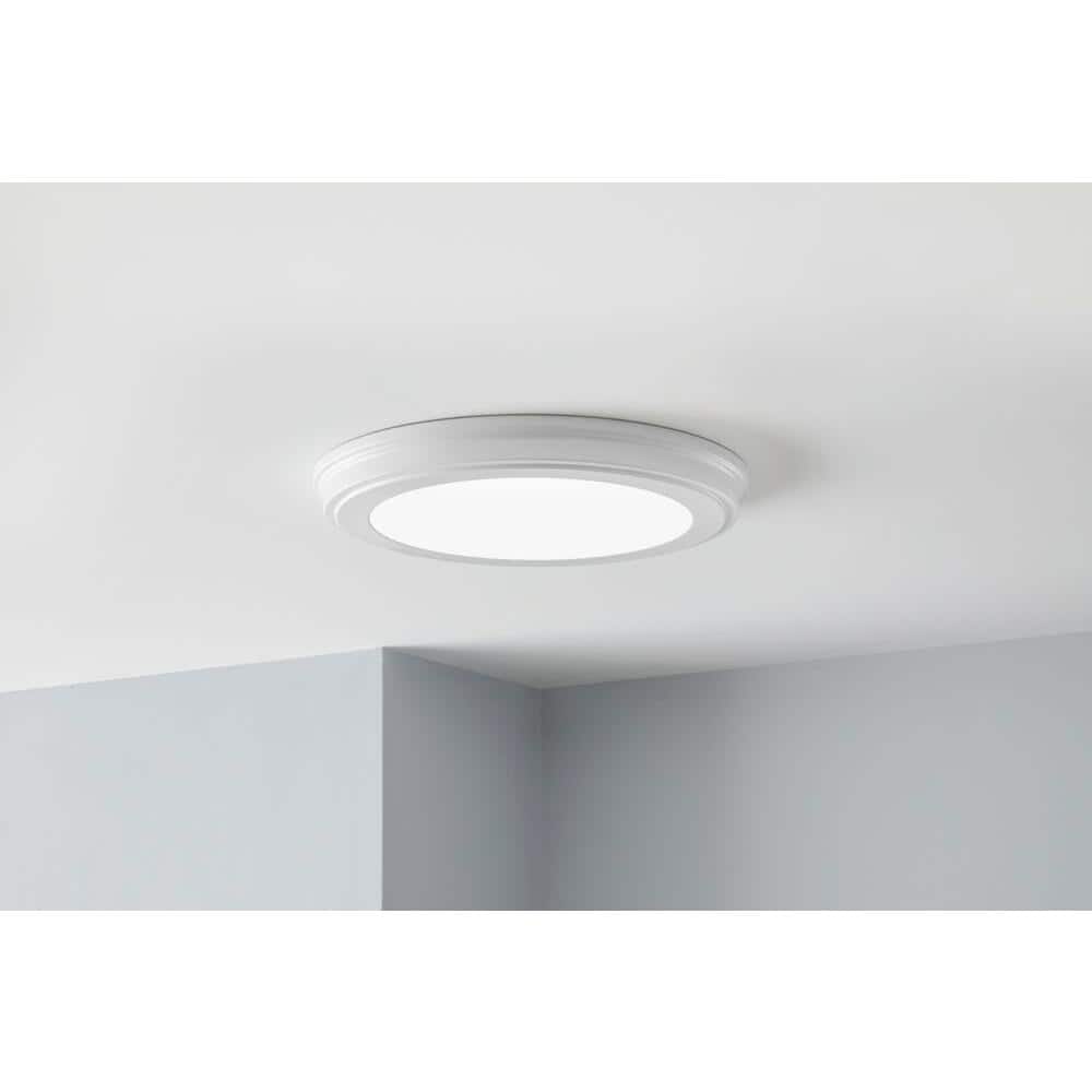 13 in. White Selectable LED Flush Mount - Hercitys