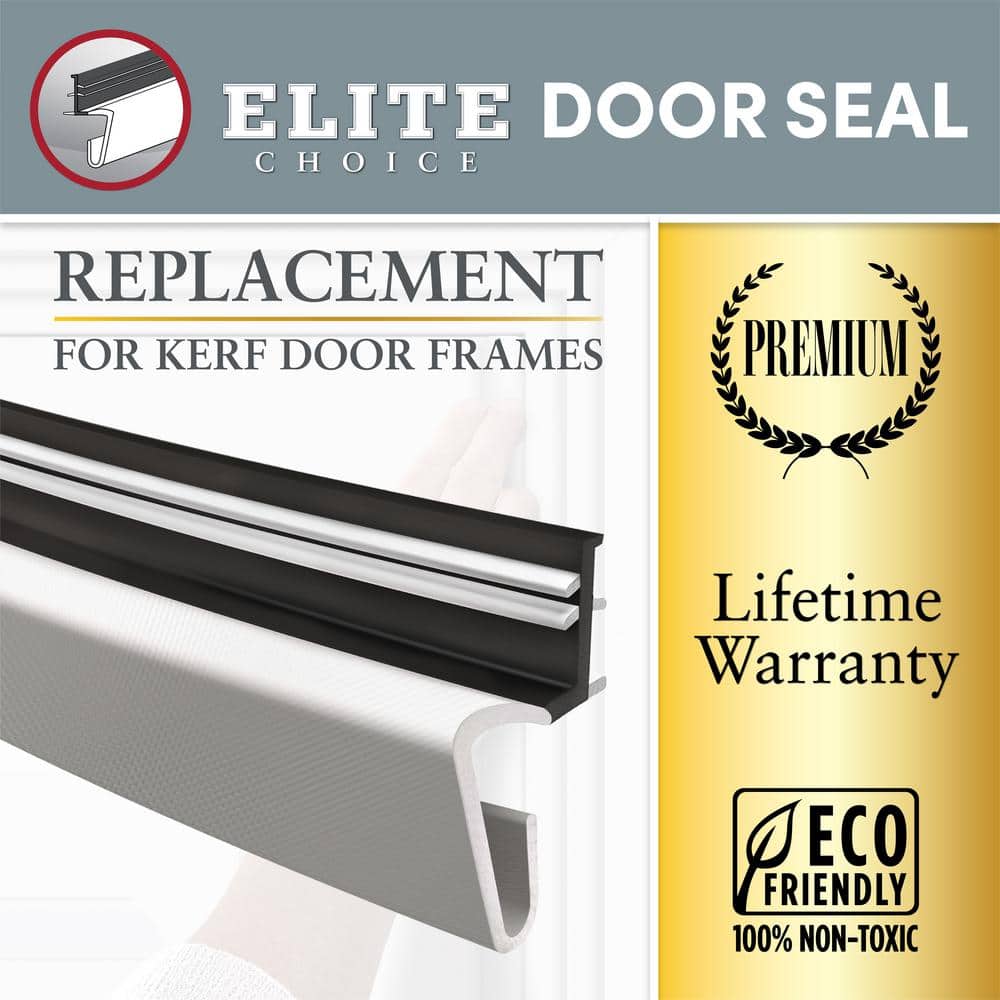 3/4 in. x 1/2 in. x 84 in.White Elite Lifetime Door Weatherseal Replacement - Hercitys