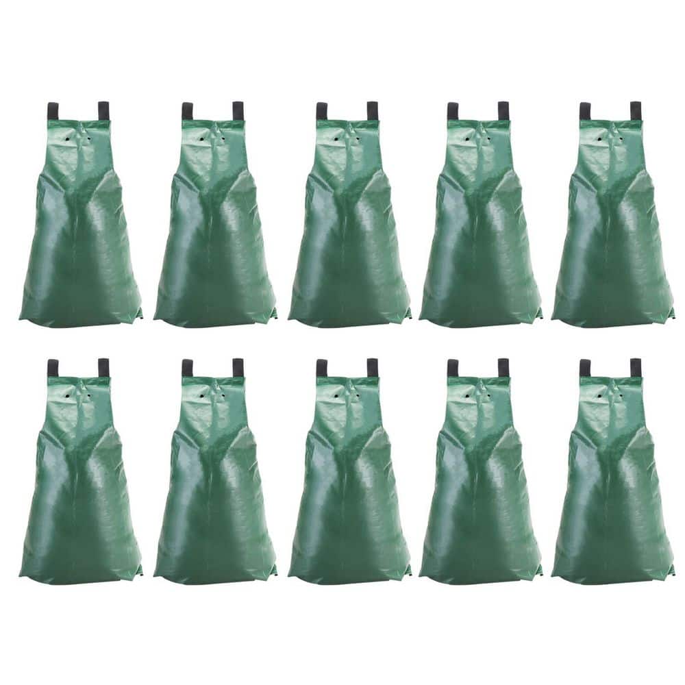 20 Gal. PVC Tree Watering Bag for Slow Release Drip Tree Irrigation (10-Packs) - Hercitys