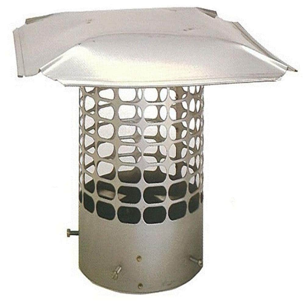 13.25 in. Round Adjustable Stainless Steel Chimney Cap - Hercitys