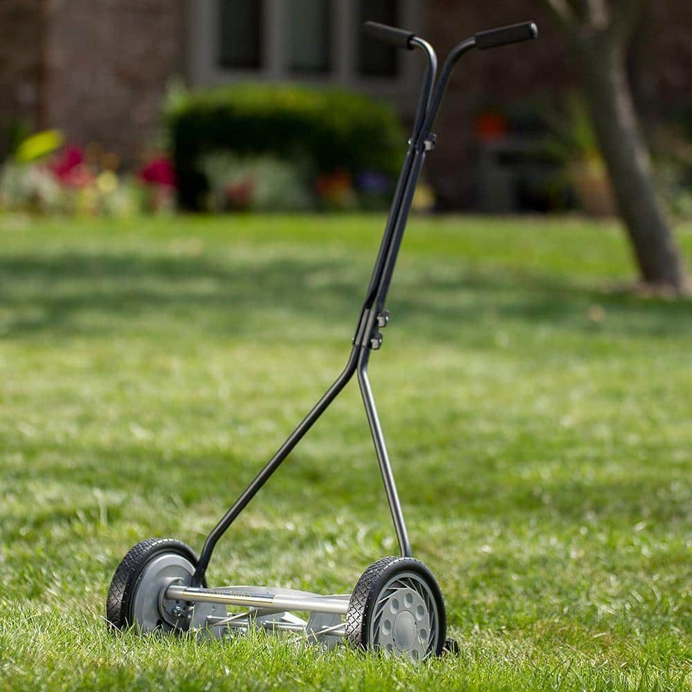 16 in. 5-Blade Manual Walk Behind Reel Lawn Mower - Hercitys