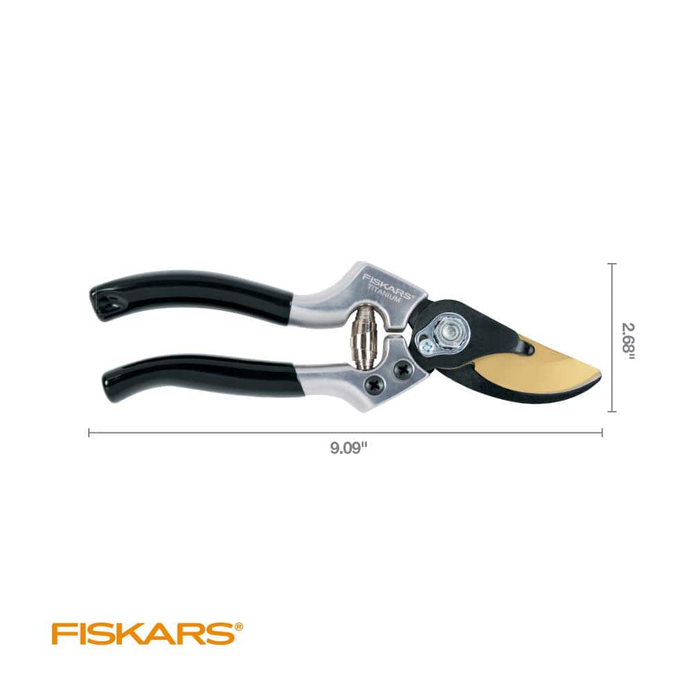 1 in. Titanium Coated Steel Blade Bypass Hand Pruner - Hercitys