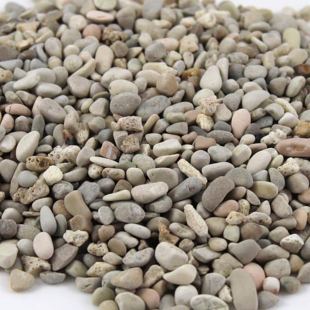 0.40 cu. ft. 1/4 in. Cream Gravel (30 lbs. Bag) - Hercitys
