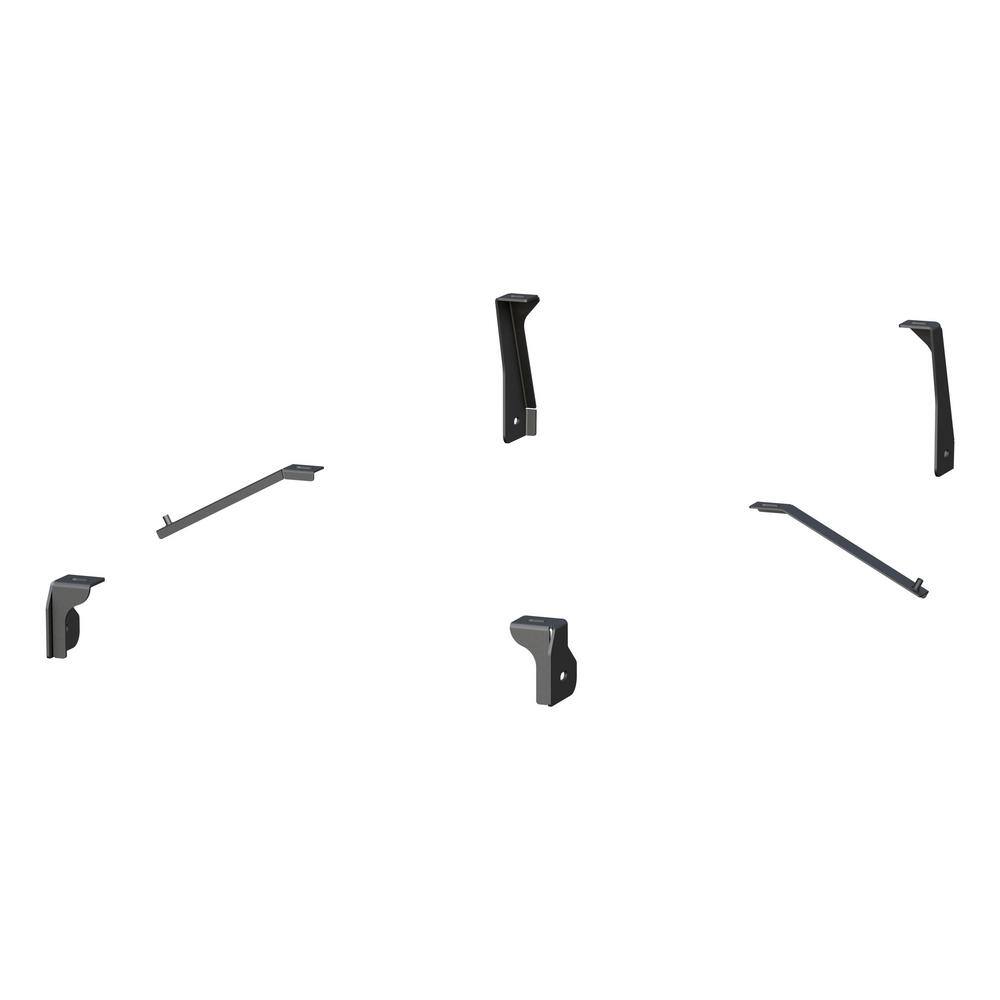 3 in. Round Semi-Gloss Black Steel Side Bars - Hercitys