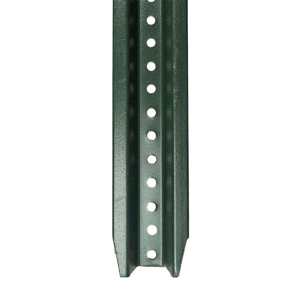 3-1/16 in. x 8 ft.-12 Gauge Green U-Channel Steel Sign Post - Hercitys