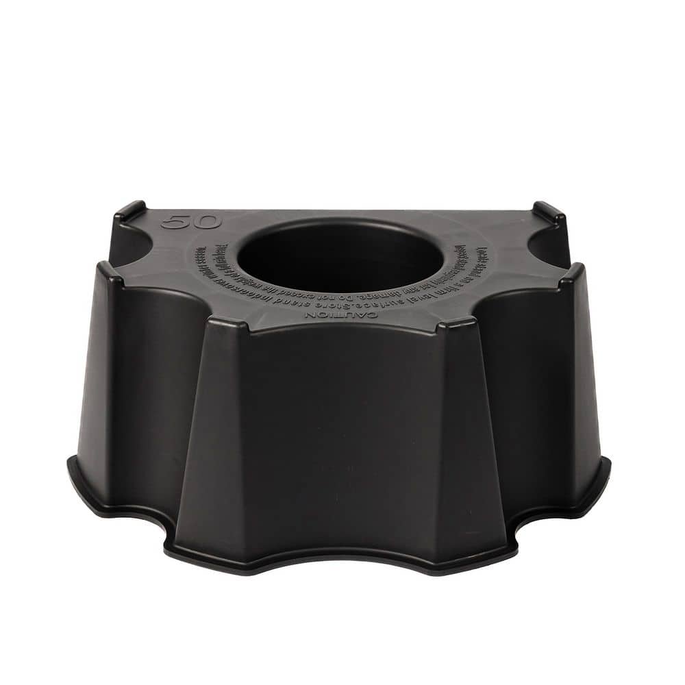 50 Gal. Rain Collection Accessory Barrel Black Stand - Hercitys