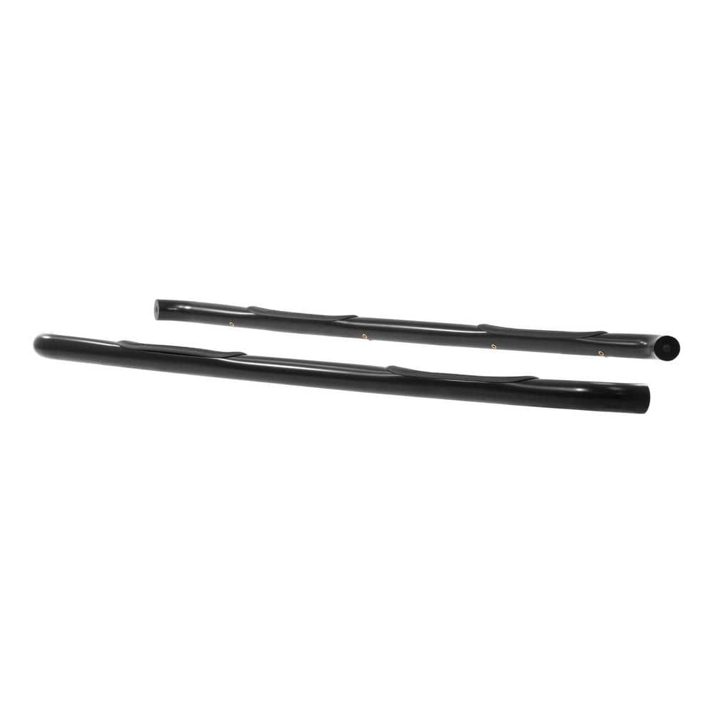 3-Inch Round Black Steel Nerf Bars, No-Drill, Select Chevrolet Silverado, GMC Sierra 1500, 2500, 3500 HD - Hercitys