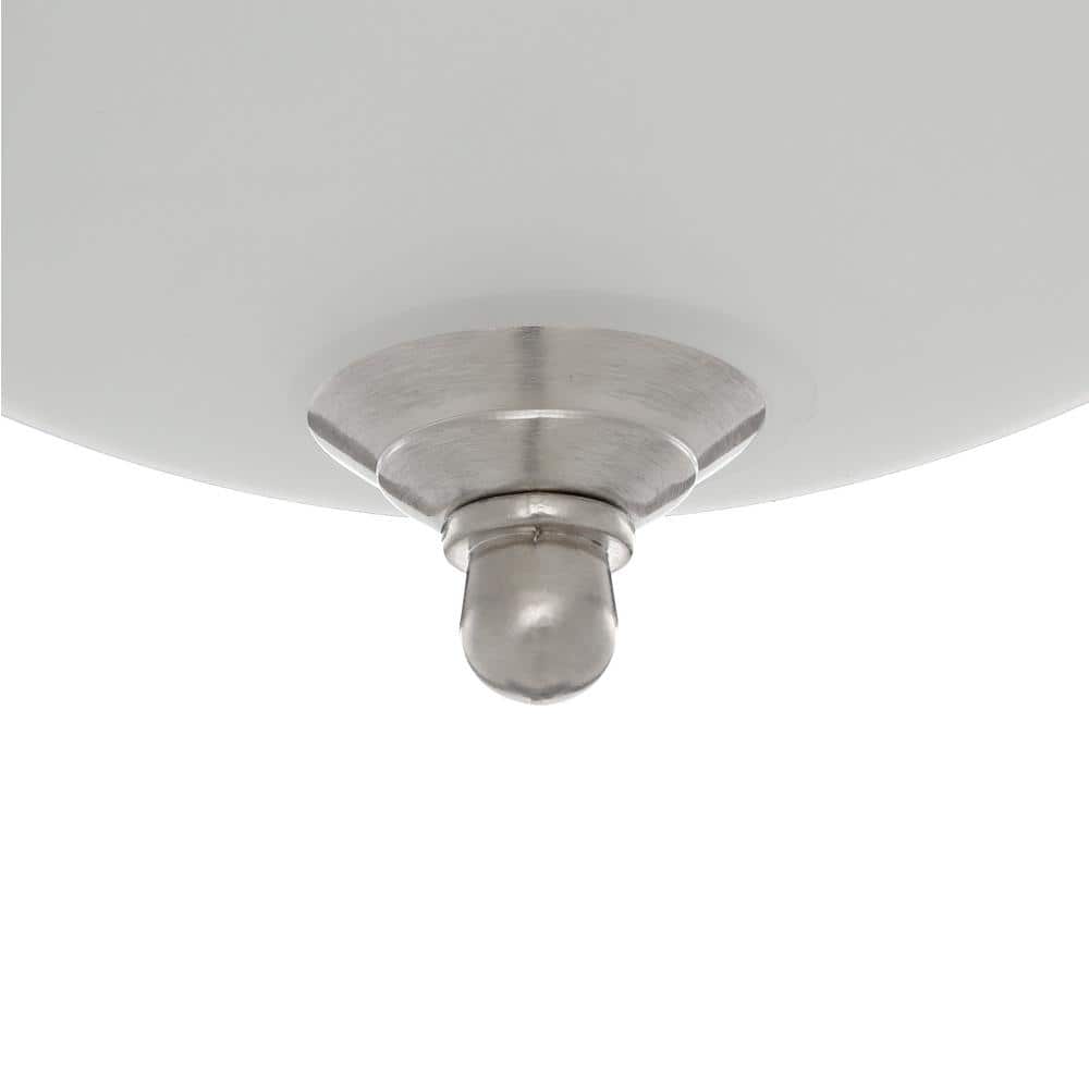 1-Light Brushed Nickel Flush Mount - Hercitys