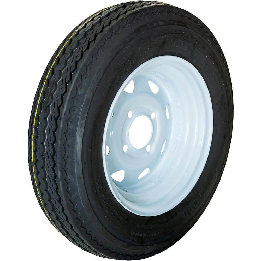 4 Hole LRC 80 PSI 5.3 in. x 12 in. 4-Ply Tire and Wheel Assembly - Hercitys