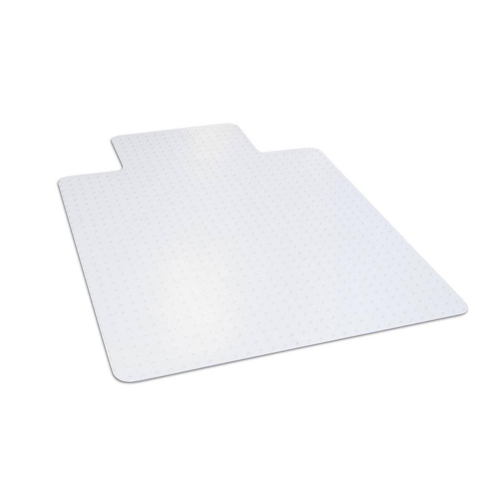 36 in. x 48 in. Clear Office Chair Mat with Lip for Low and Medium Pile Carpet - Hercitys
