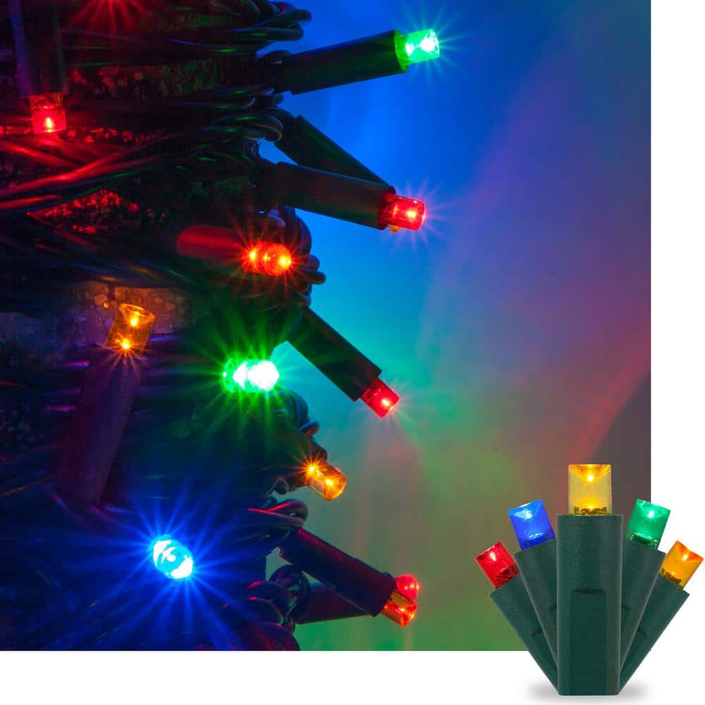 17 ft. 50-Light Multi-Color 5 mm LED Mini Light Set - Hercitys