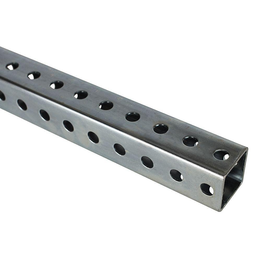 1-1/2 in. x 3 ft. – 14 Gauge Zinc Plated Perforated Steel Square Tube - Hercitys