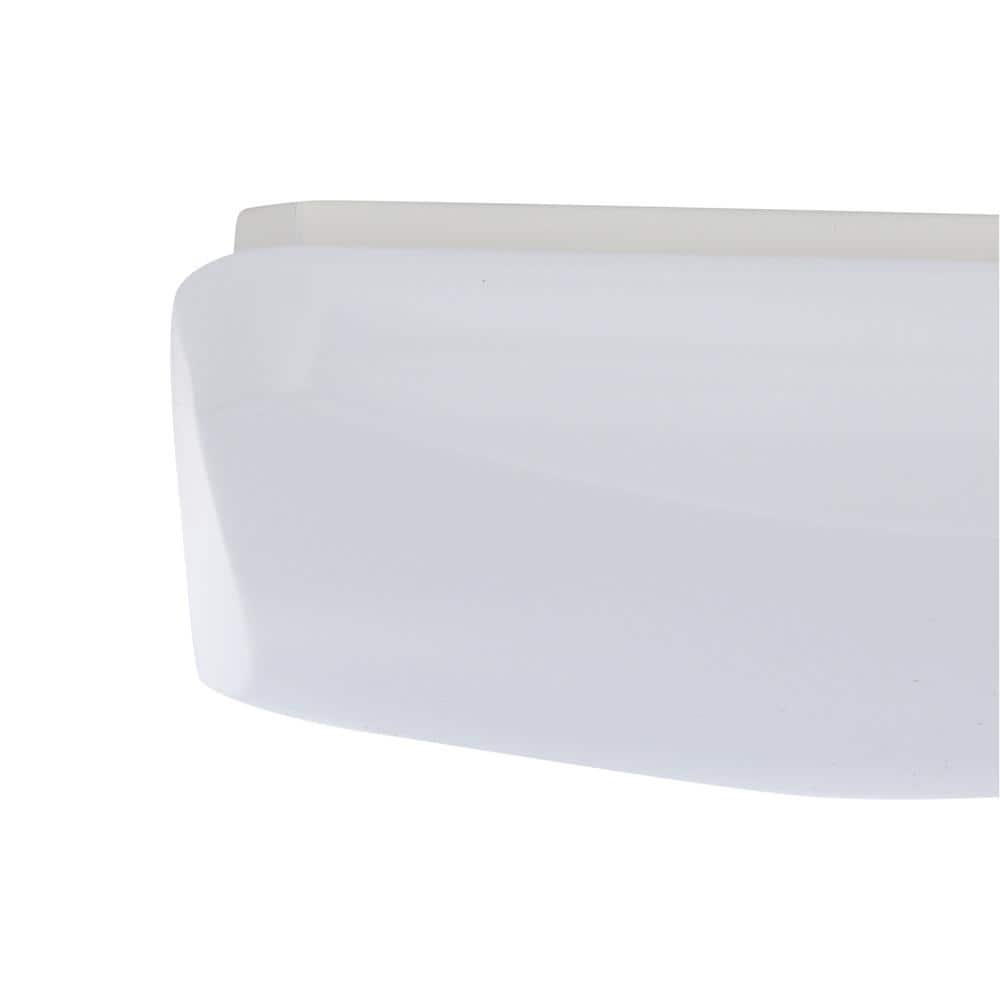 11 in. Square Low-Profile White Integrated LED Flush Mount - Hercitys