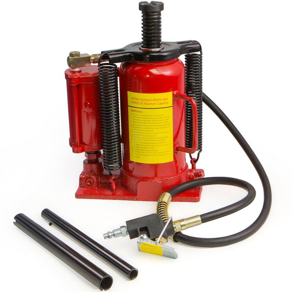 20-Ton Heavy-Duty Air Hydraulic Bottle Jack Manual Lifts Hoist - Hercitys