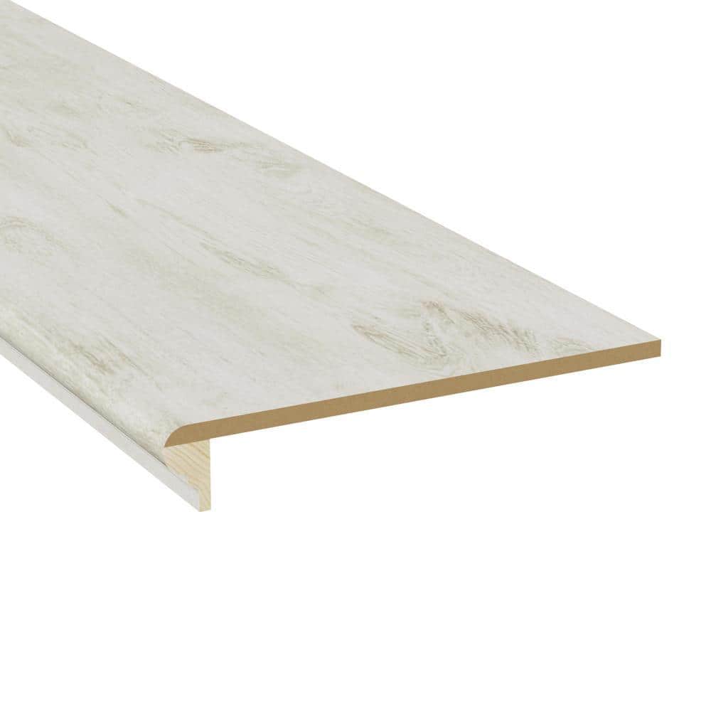 0.375 in. x 11.5 in. x 48 in. Laminate Chiffon Lace Oak No Return Retread - Hercitys