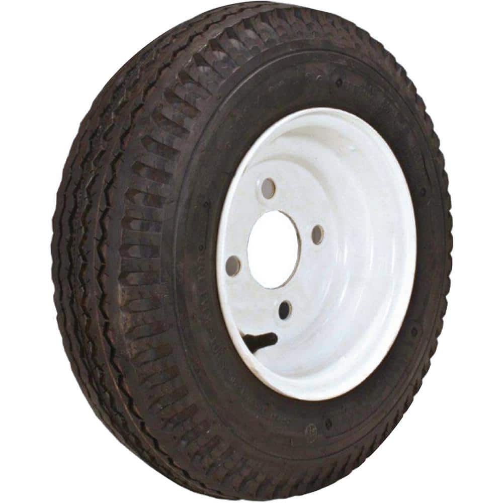 570-8 K353 715 lb. Load Capacity White 8 in. Bias Tire and Wheel Assembly - Hercitys