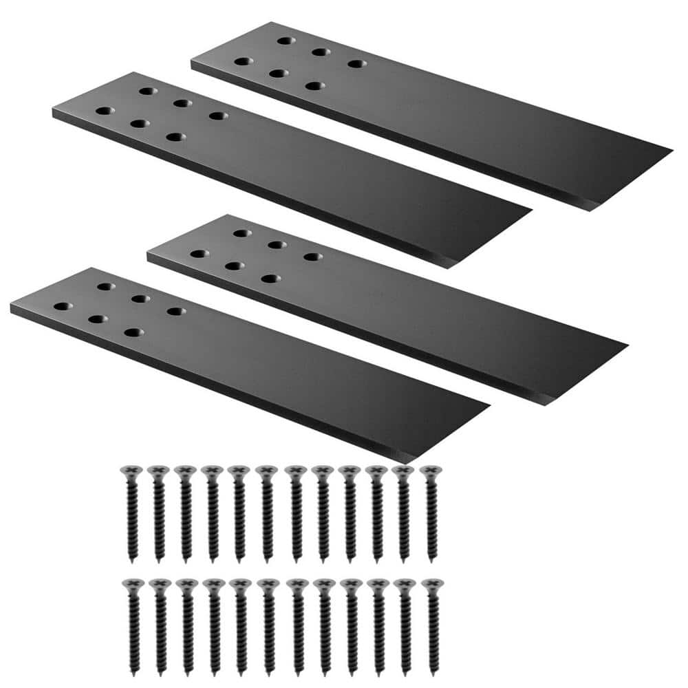 10 in. Countertop Support Brackets with Screws for Granite, Wall Mounted Support for DIY Open Shelving (4-Pack) - Hercitys