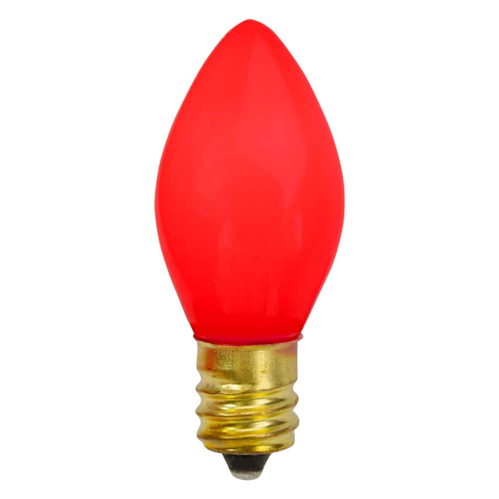 2 in. C7 Red Opaque Christmas Replacement Bulbs (Set of 4) - Hercitys