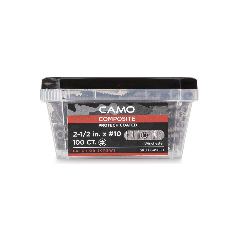 #10 2-1/2 in. Winchester Star Drive Trim-Head Composite Deck Screw (100-Count) - Hercitys