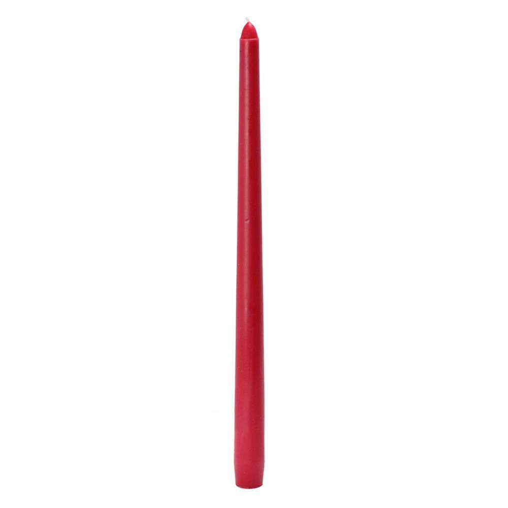12 in. Red Taper Candles (12-Set) - Hercitys