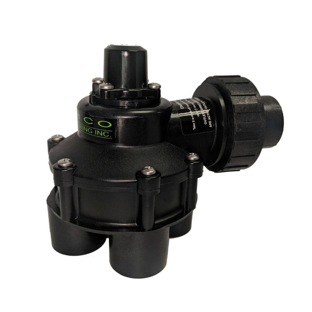 1 in. Mini 4 Outlet Indexing Irrigation Valve with 2, 3 and 4 Zone Cams - Hercitys