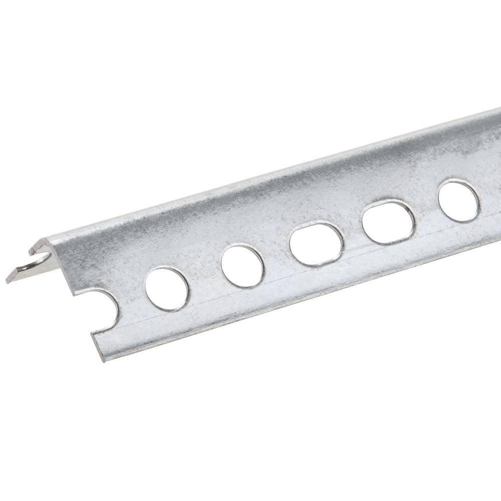 1-1/4 in. x 6 ft. – 18 Gauge Thick Zinc Plated Slotted Steel Angle - Hercitys