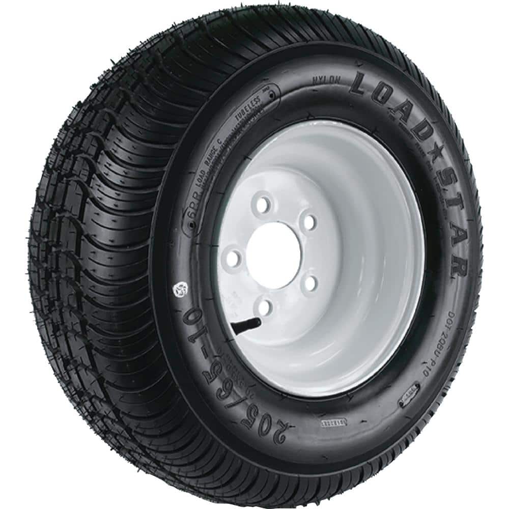 215/60-8 K399 BIAS 935 lb. Load Capacity White 8 in. Wide Profile Bias Tire and Wheel Assembly - Hercitys