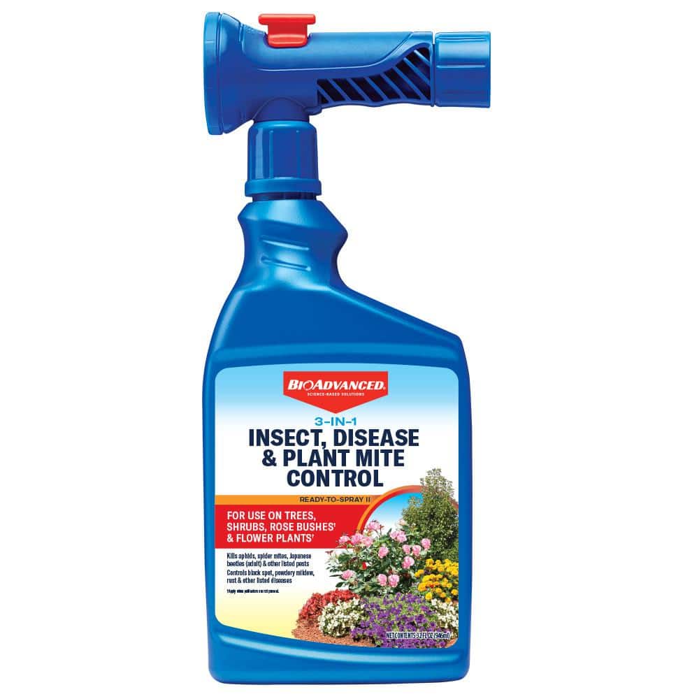 32 oz. Ready-To-Spray 3-in-1 Insect Killer, Disease and Mite Control - Hercitys