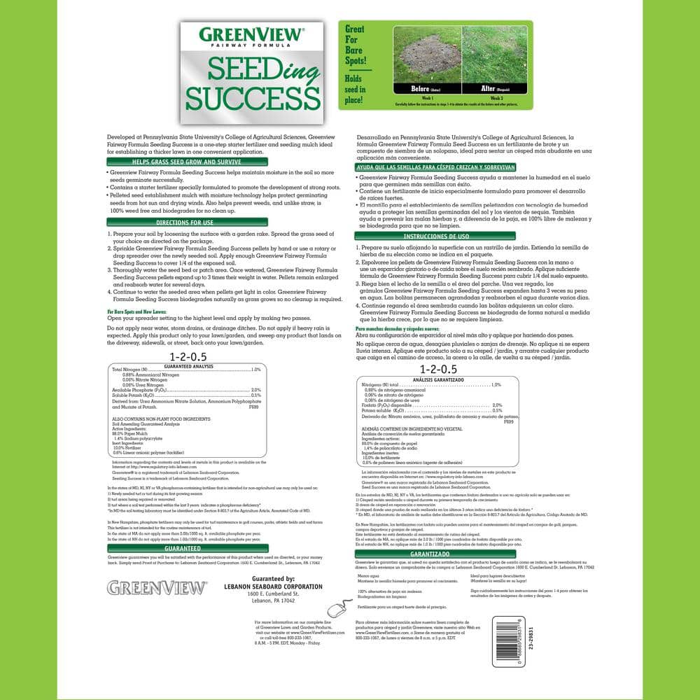 38 lbs. Fairway Formula Seeding Success Biodegradable Mulch with Fertilizer - Hercitys