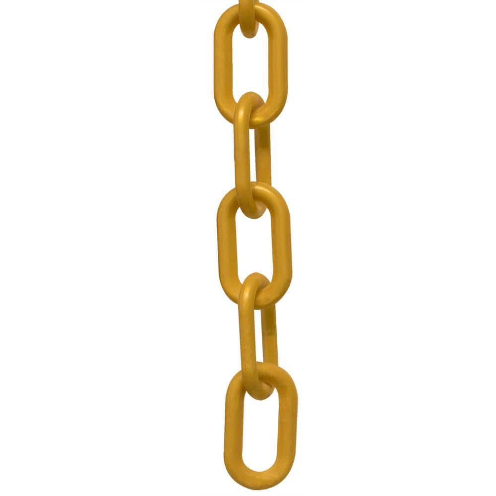 1 in. (#4, 25 mm) x 25 ft. Gold Plastic Chain - Hercitys