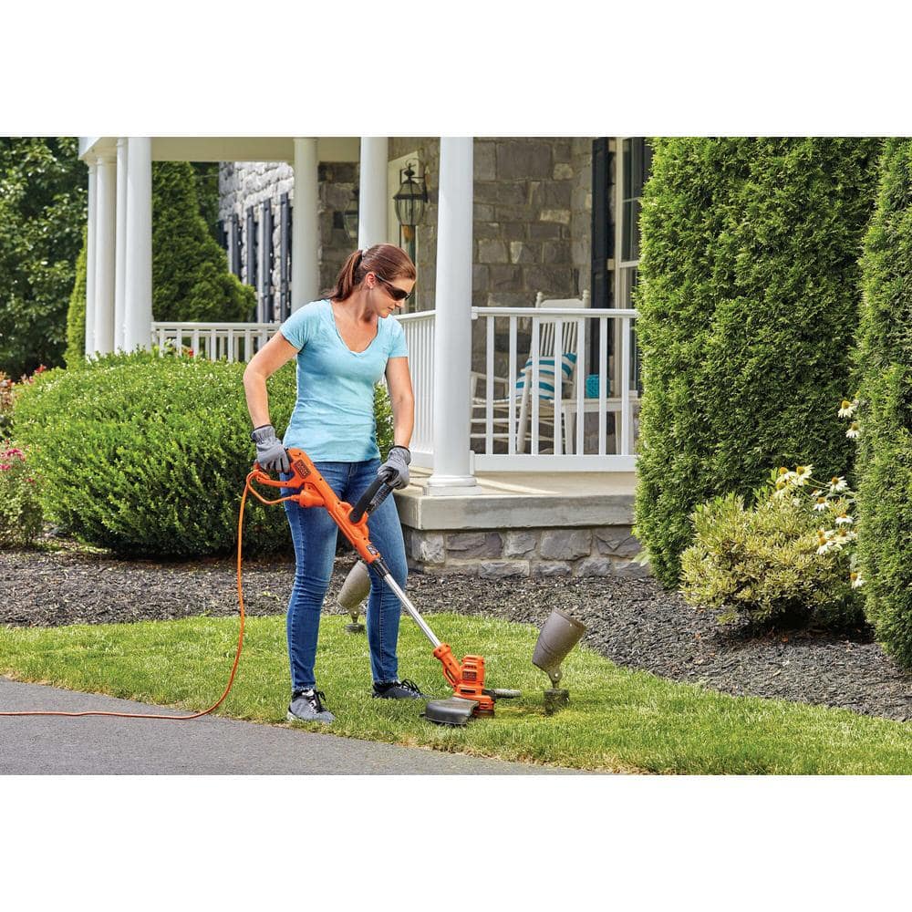 14 in. 6.5 Amp Corded Electric Single Line 2-In-1 String Trimmer & Lawn Edger with Automatic Feed - Hercitys