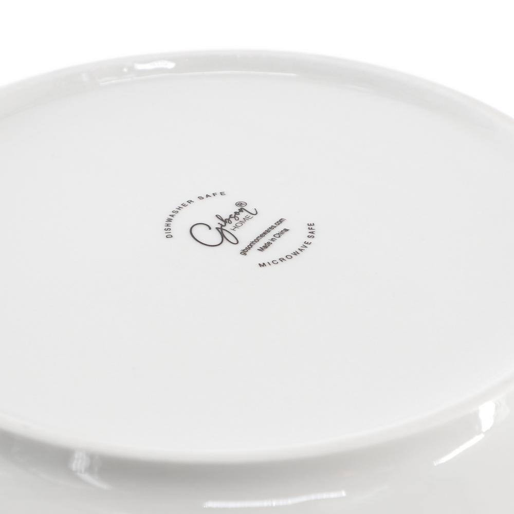 11 In. 48 fl. oz. White Round Fine Ceramic Serving Bowl Set of 2 - Hercitys