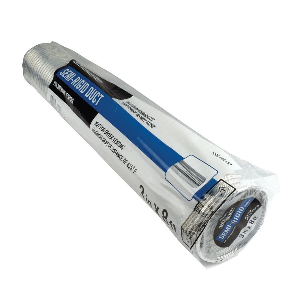 3 in. x 8 ft. Semi-Rigid Aluminum Duct - Hercitys