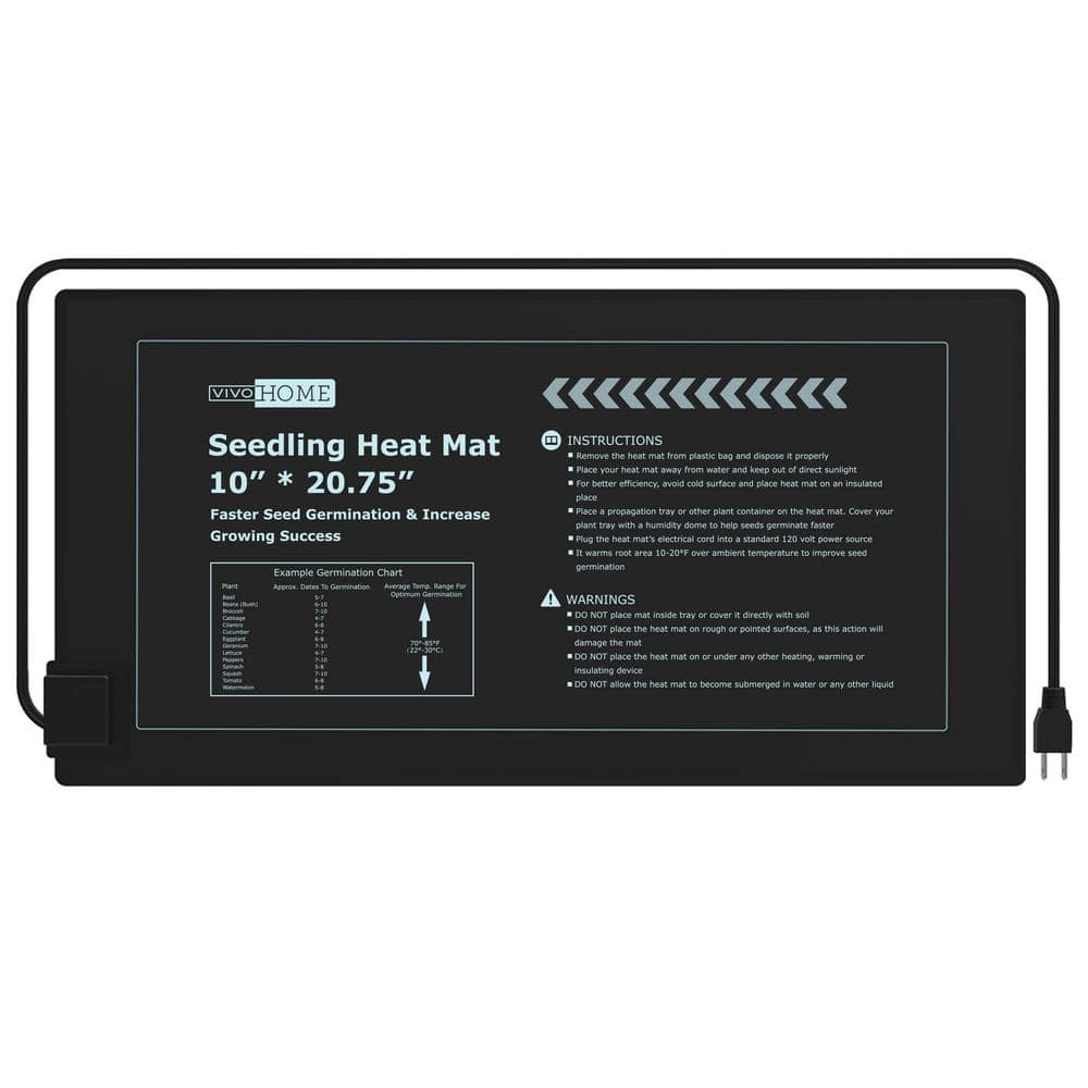 10 in. x 20.75 in. Waterproof Seedling Heat Mat - Hercitys