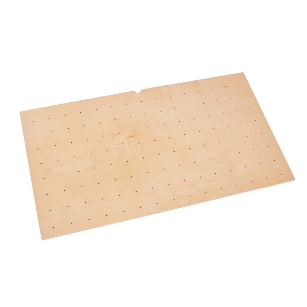 0.62 in. H x 39.25 in. W x 21.25 in. D Large Wood Peg Board Drawer Insert - Hercitys