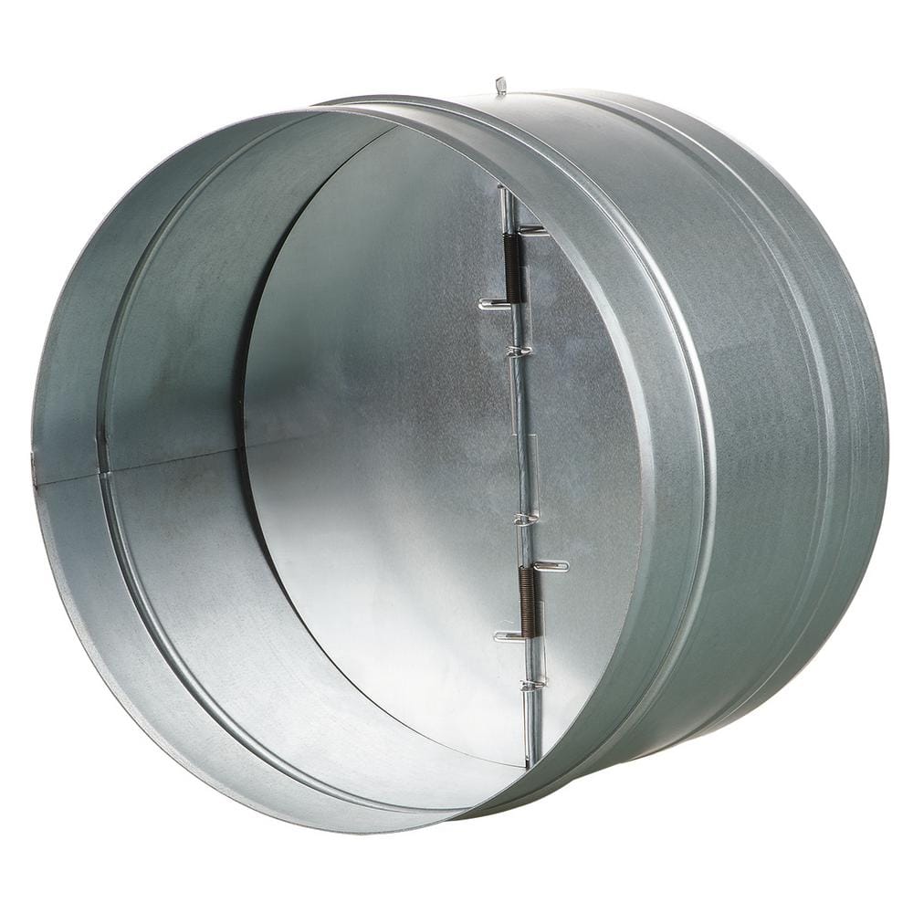10 in. Galvanized Back-Draft Damper with Rubber Seal - Hercitys
