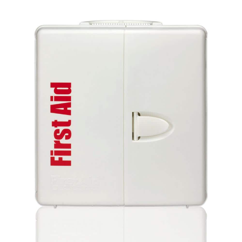 50-Person, Large Plastic OSHA Smart Compliance Cabinet with Medications - Hercitys