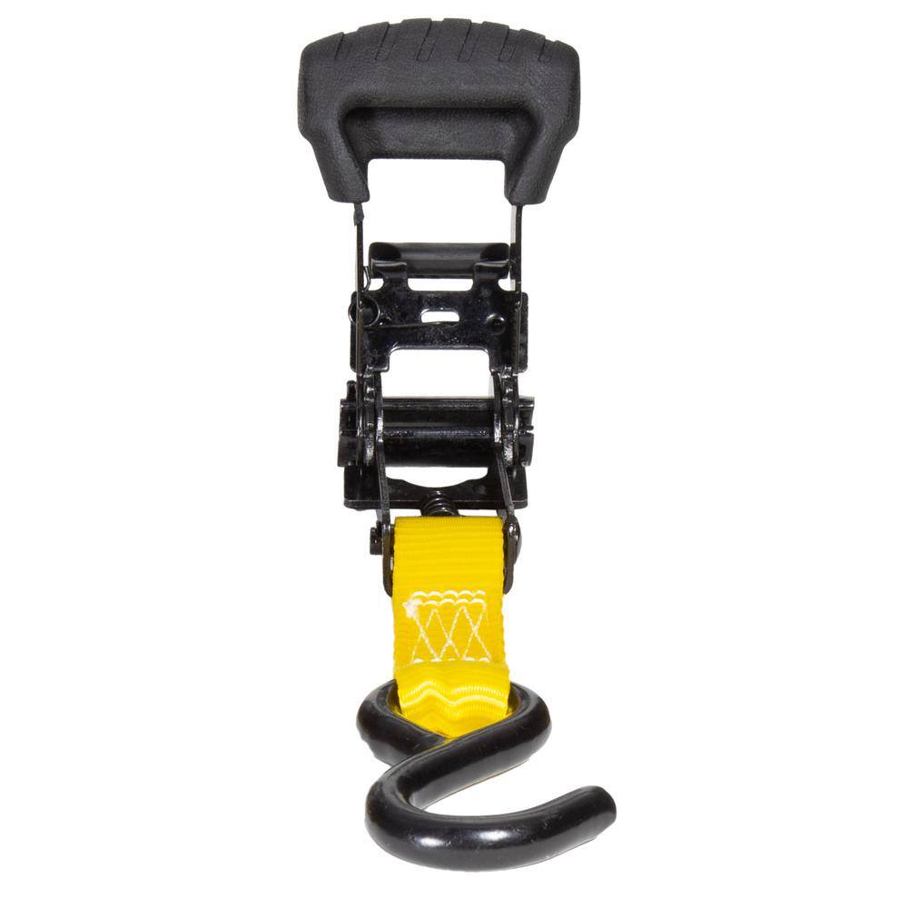 1 in. x 14 ft. Ratchet Straps 3000 lbs. Break Strength (4-Pack) - Hercitys