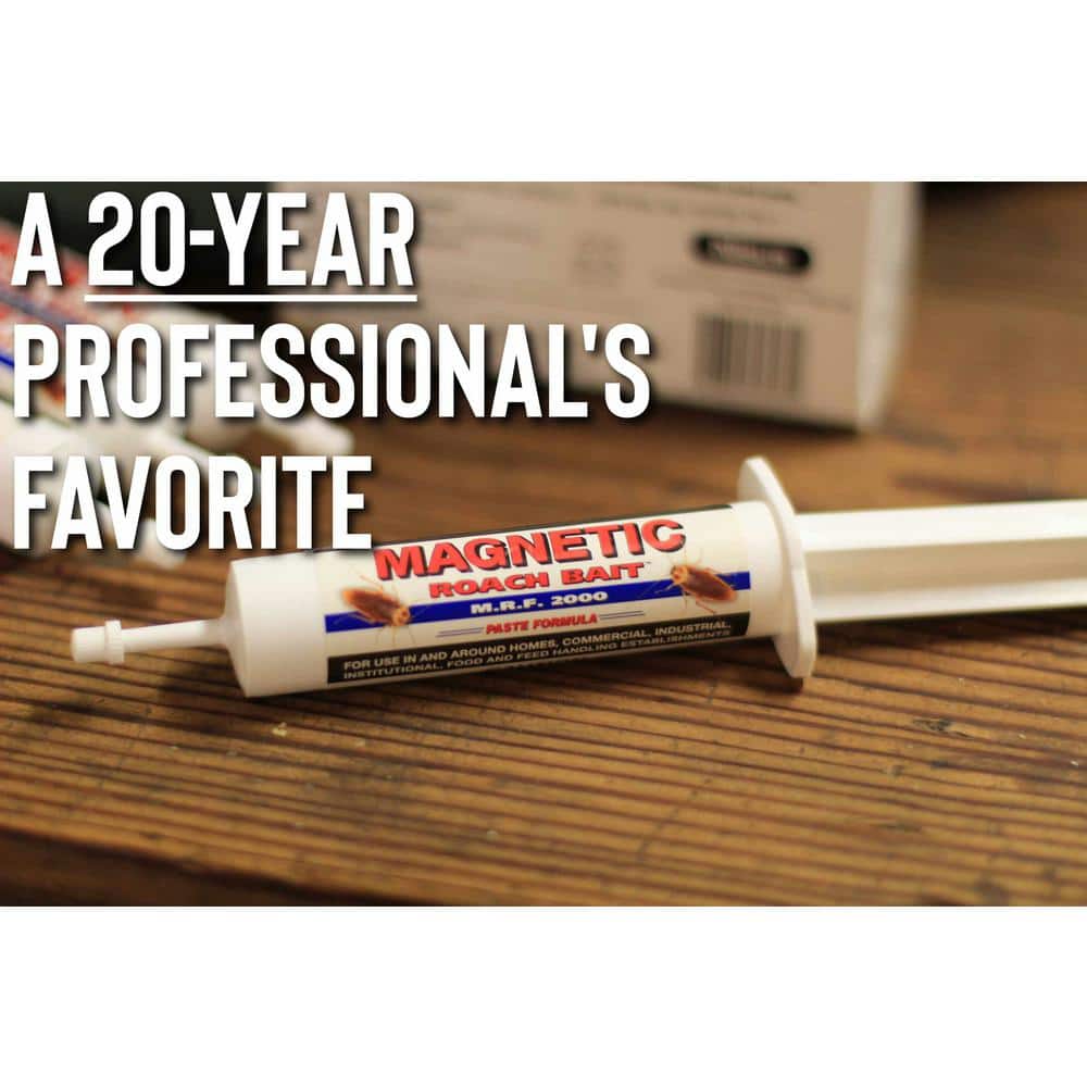 1.23 oz. Magnetic Roach Bait Paste Formula Reservoir Applicators (4-Piece) - Hercitys