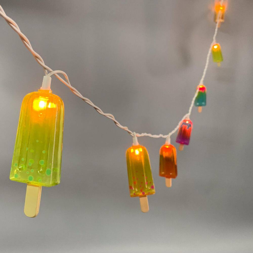 11.25 ft. 10-Count Summer Popsicle Multi Lights - Hercitys