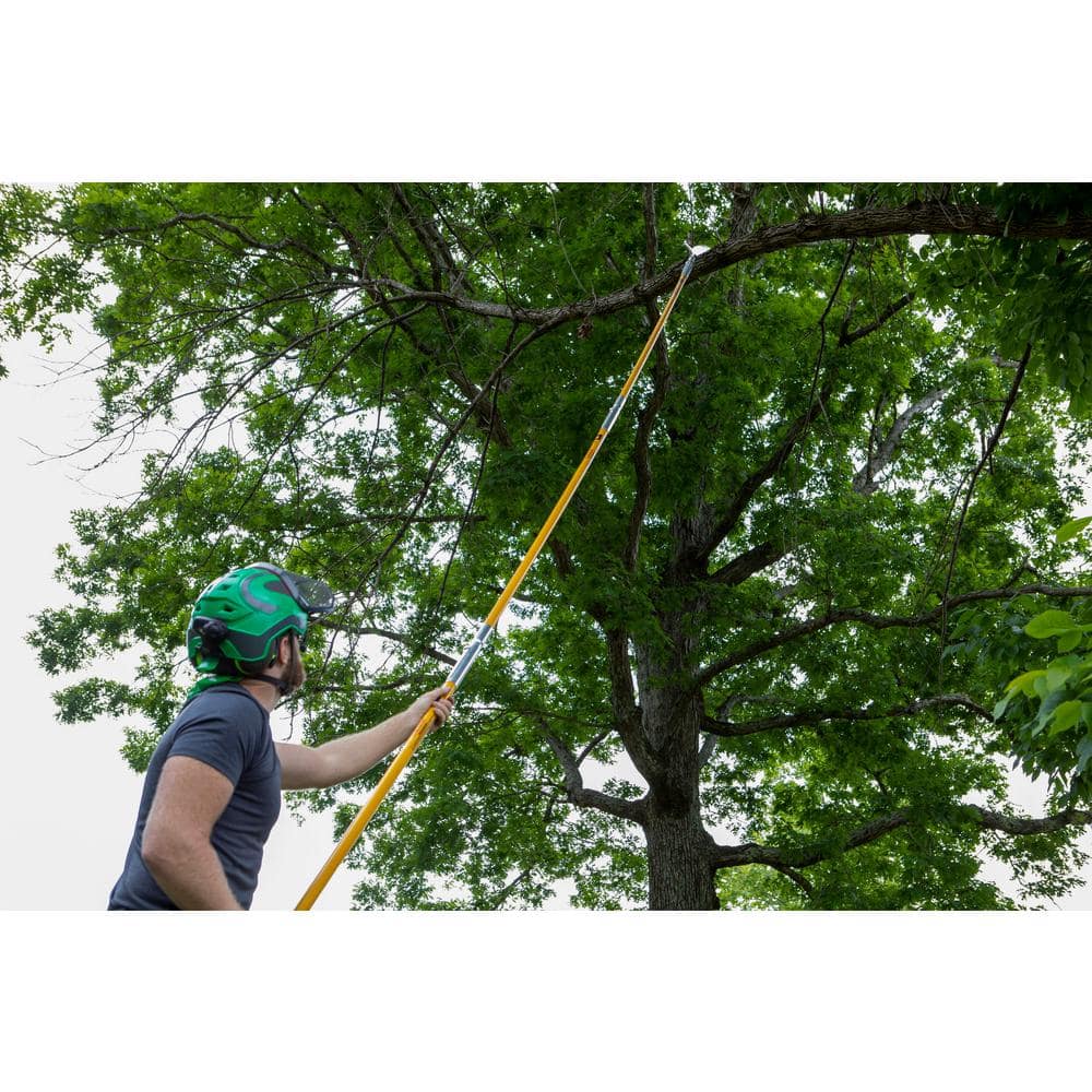 15 in. Steel Blade 18 ft. Pole Fiberglass Pole Saw Set - Hercitys