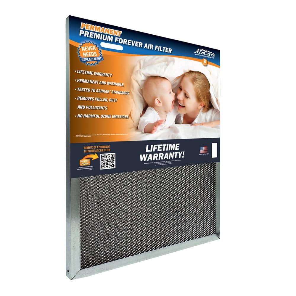 16 in. x 20 in. x 1 in. Permanent Washable Air Filter Merv 8 - Hercitys