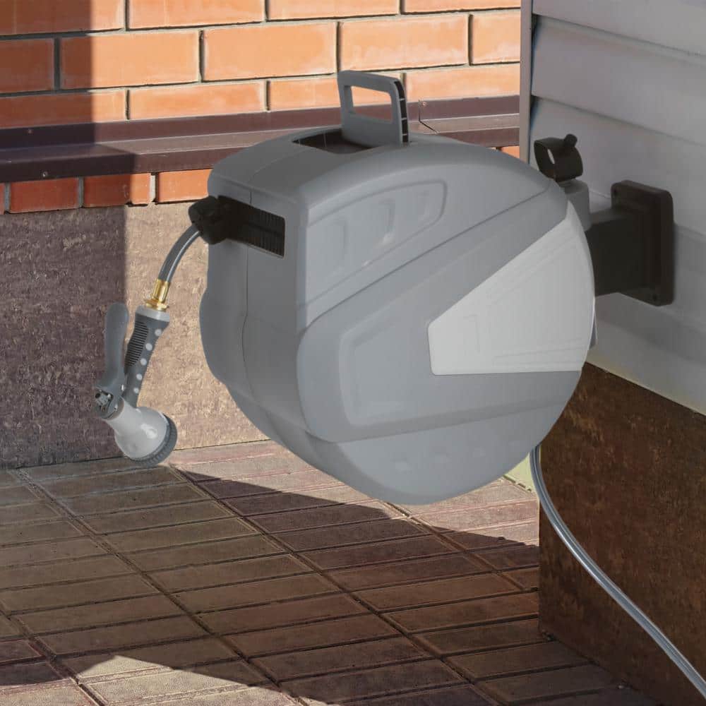 1/2 in. Dia x 100 ft. Standard Retractable Garden Water Hose - Hercitys