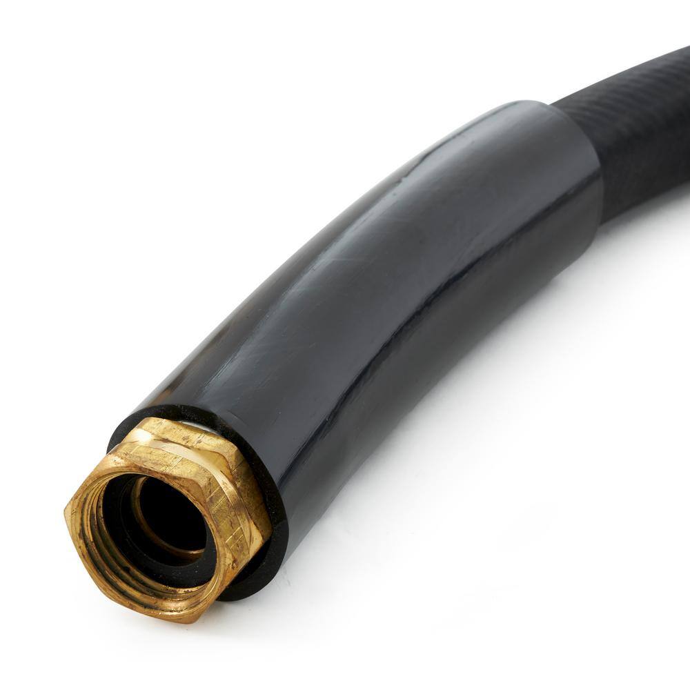 0.75 in. Dia x 50 ft. Heavy-Duty Garden Water Hose with Brass Fittings - Hercitys