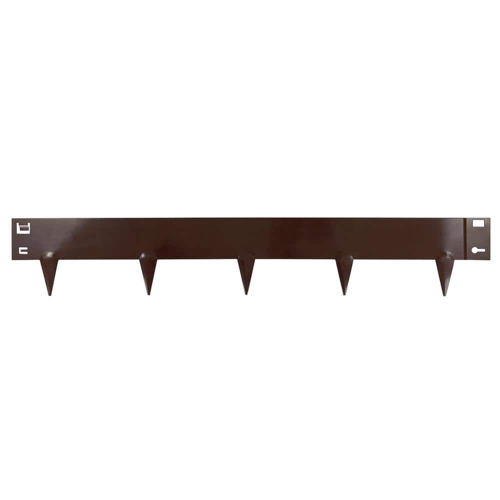 39 in. x 4 in. Brown Steel Landscape Edging (5-Pack) - Hercitys