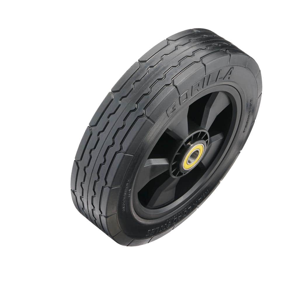 10 in. Heavy-Duty No-Flat Hand Truck Replacement Tire - Hercitys