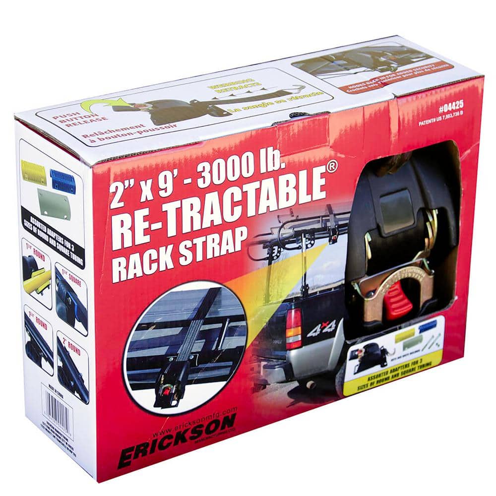 2 in. x 9 ft. 3000 lbs. ReTractable Rack Strap - Hercitys