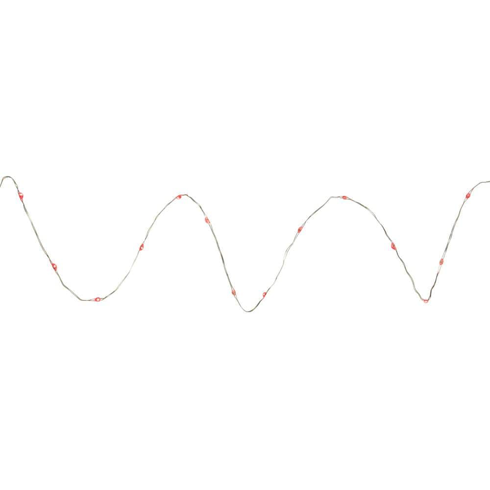 100 CT Red LED Micro Fairy Lights-20 ft. Copper Wire - Hercitys